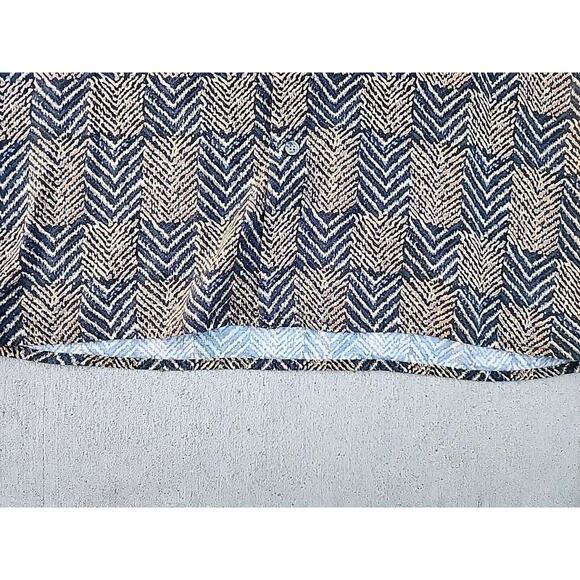 J. Ferrar Short Sleeve Button Front Gold Black 100% Rayon Mens Size S / CH Photo - Picture 4 of 15